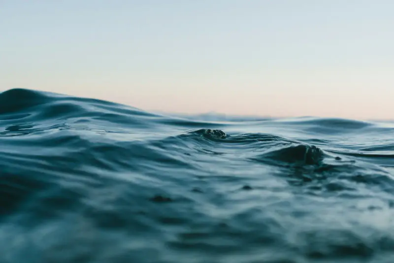 Clear turquoise seawater with gentle surface ripples