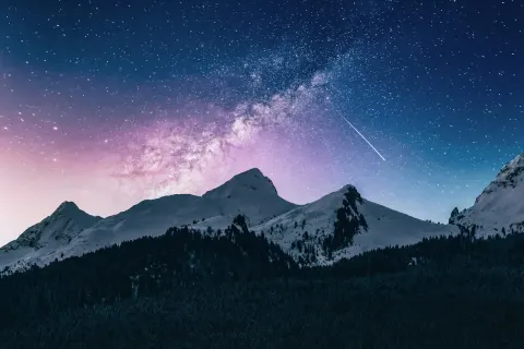 Dense star field in a dark night sky