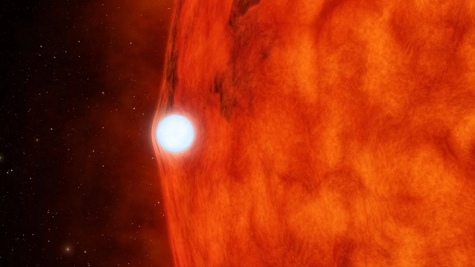 Dead Star Warps Light of Red Star Artist Animation